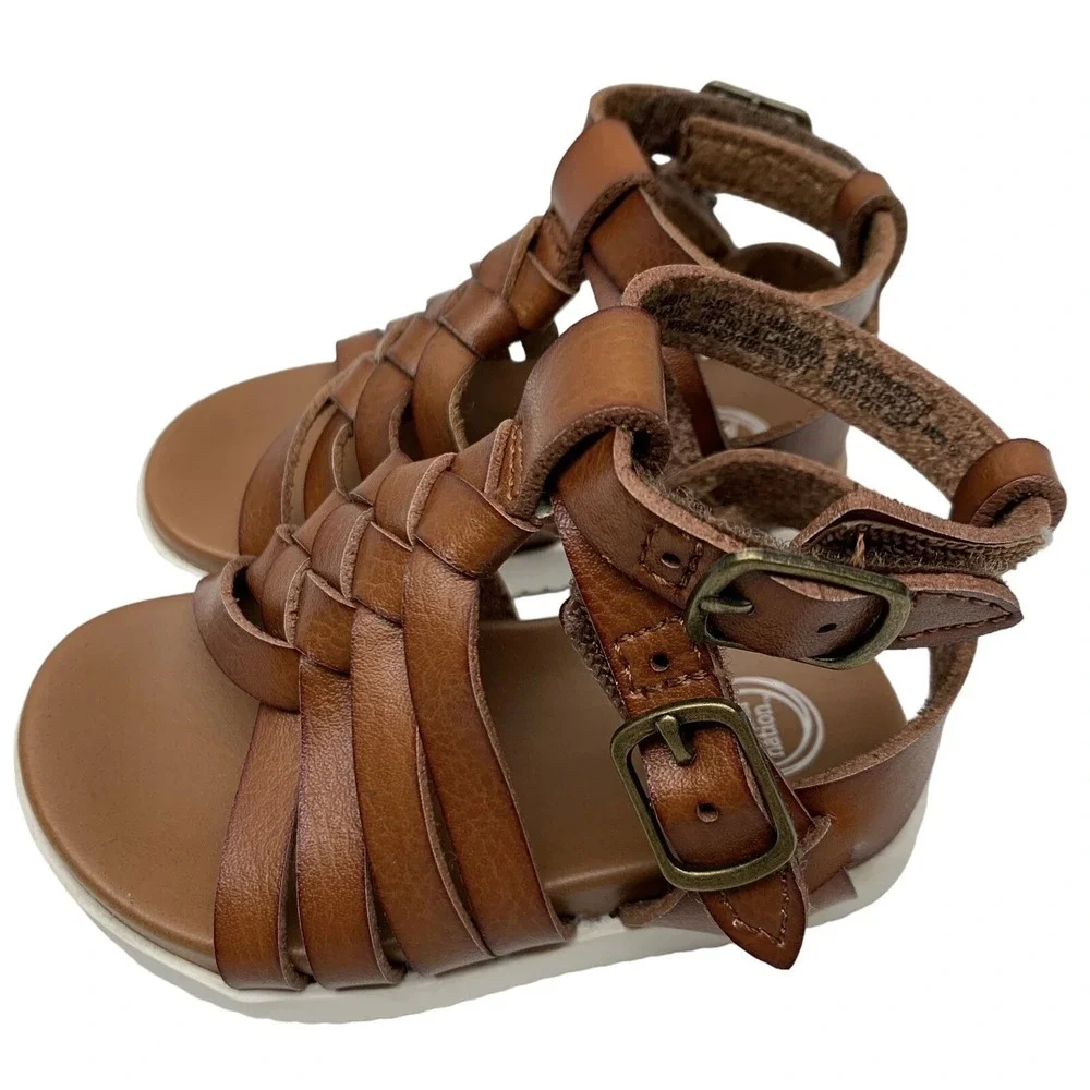 Wonder Nation‎ Toddler Girls Size 2 Brown Gladiator Sandal